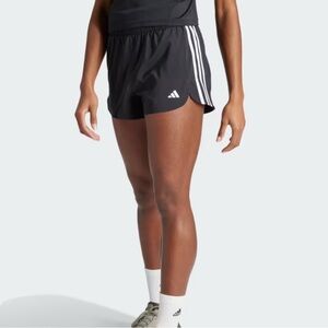 Adidas Black Pacer Training Shorts 3-Stripes